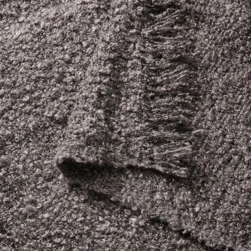 SANDBRODD Anthracite Throw Blanket